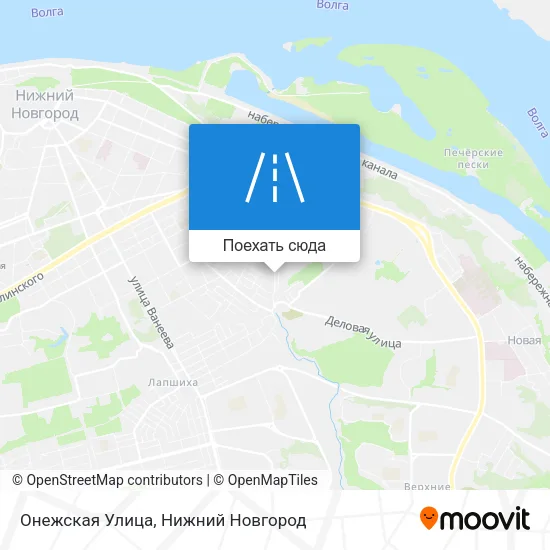 Карта Онежская Улица