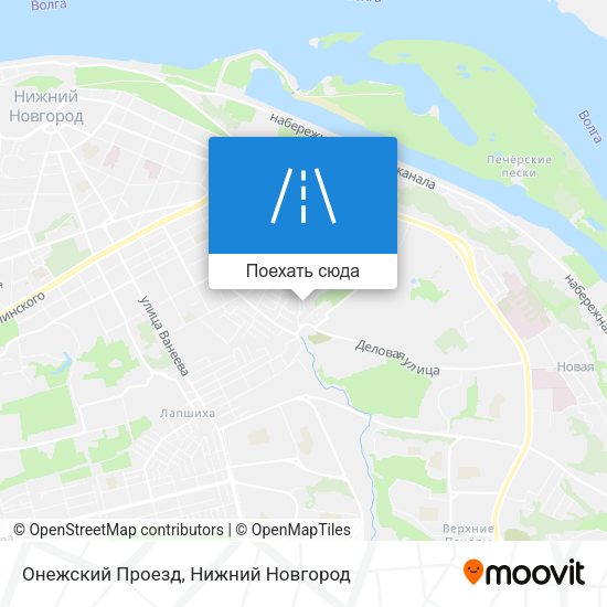 Карта Онежский Проезд