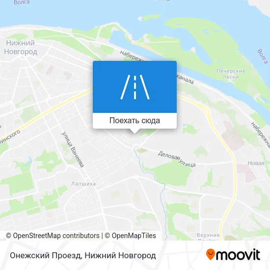 Карта Онежский Проезд