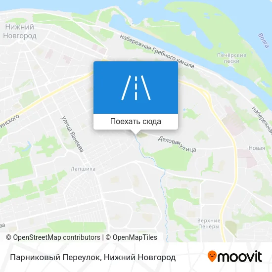 Карта Парниковый Переулок