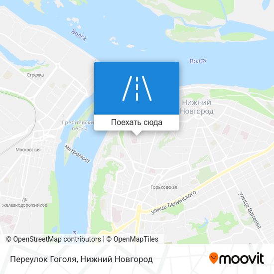 Карта Переулок Гоголя