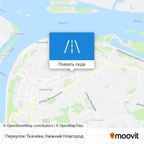 Карта Переулок Ткачёва