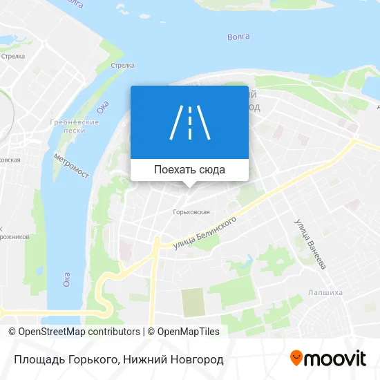 Карта Площадь Горького
