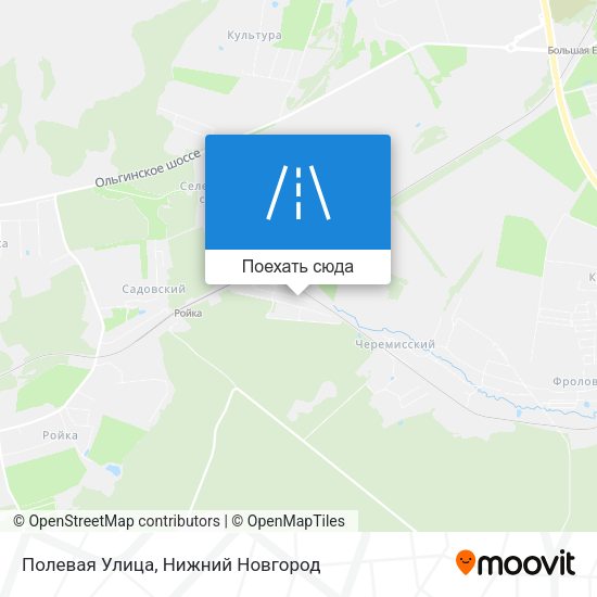 Карта Полевая Улица