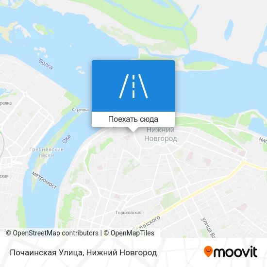 Карта Почаинская Улица