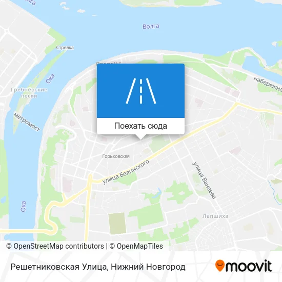 Карта Решетниковская Улица