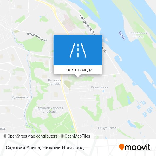 Карта Садовая Улица