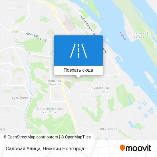 Карта Садовая Улица