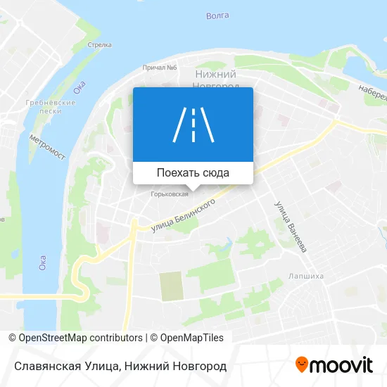 Карта Славянская Улица