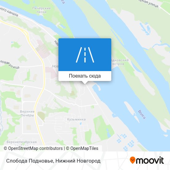 Карта Слобода Подновье