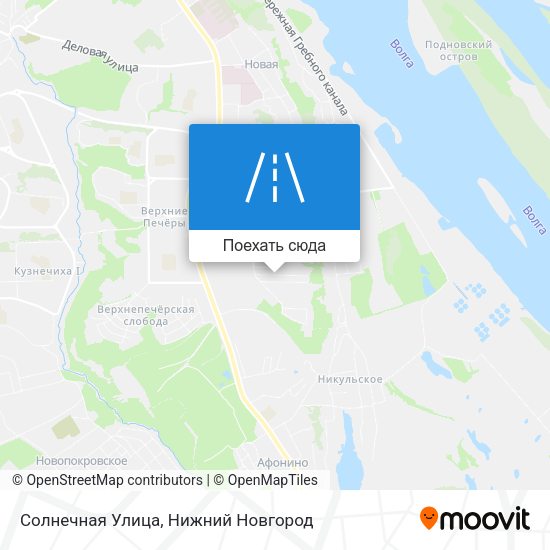 Карта Солнечная Улица