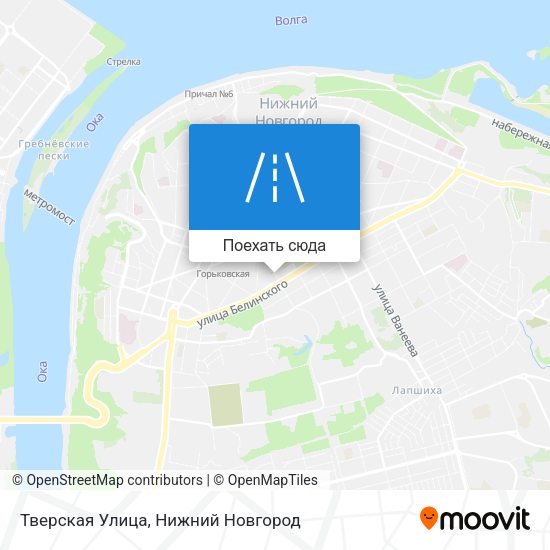 Карта Тверская Улица