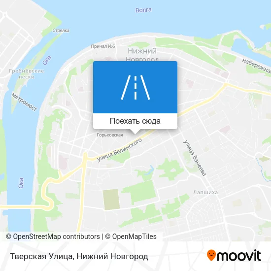 Карта Тверская Улица