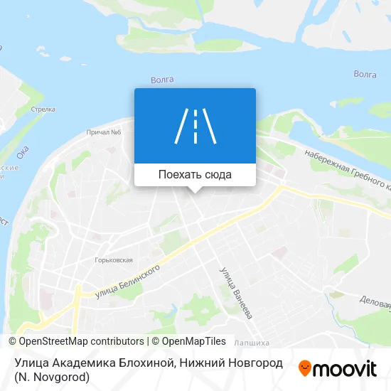 Карта Улица Академика Блохиной