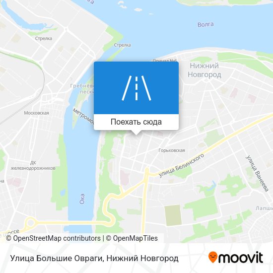 Карта Улица Большие Овраги