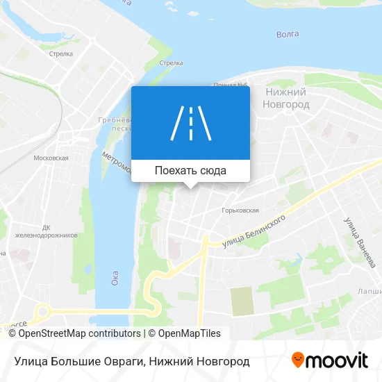 Карта Улица Большие Овраги