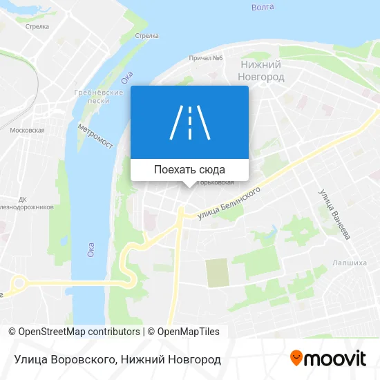 Карта Улица Воровского