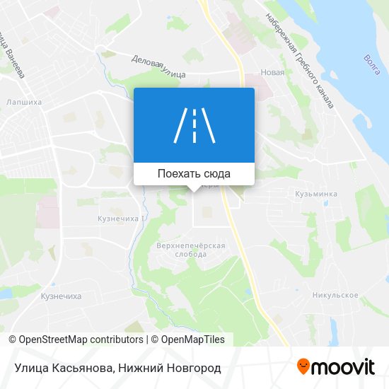 Карта Улица Касьянова