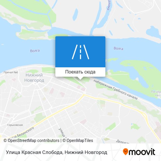 Карта Улица Красная Слобода