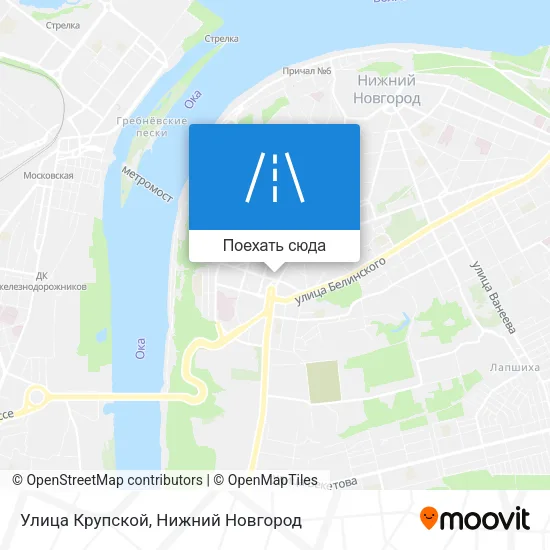 Карта Улица Крупской