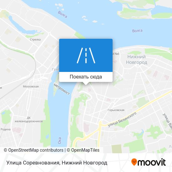 Карта Улица Соревнования