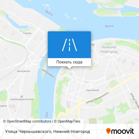 Карта Улица Чернышевского