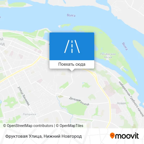Карта Фруктовая Улица