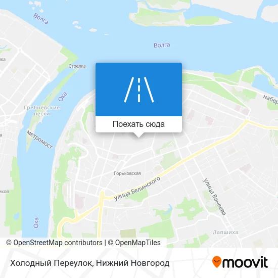 Карта Холодный Переулок