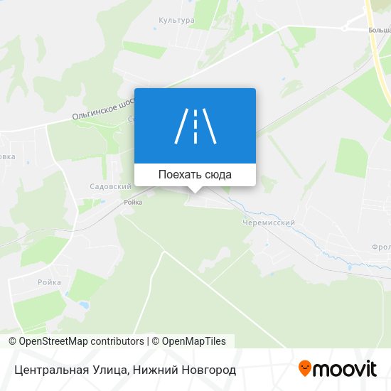 Карта Центральная Улица