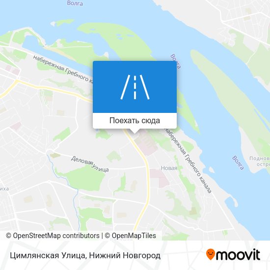 Карта Цимлянская Улица