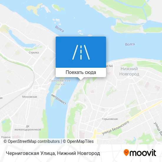 Карта Черниговская Улица