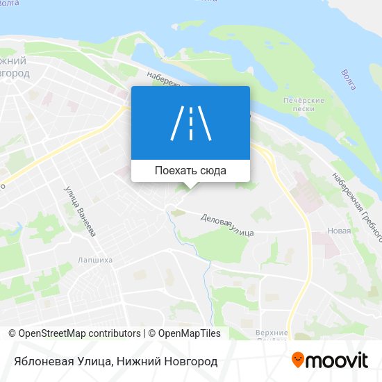 Карта Яблоневая Улица