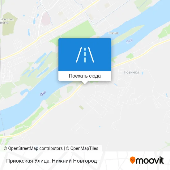 Карта Приокская Улица