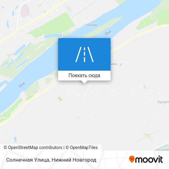 Карта Солнечная Улица