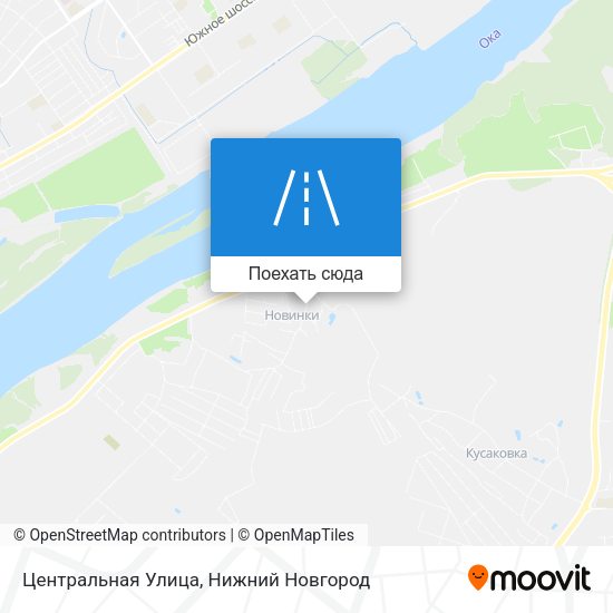 Карта Центральная Улица