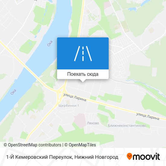 Карта 1-Й Кемеровский Переулок
