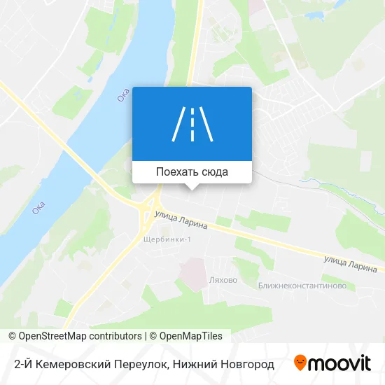 Карта 2-Й Кемеровский Переулок