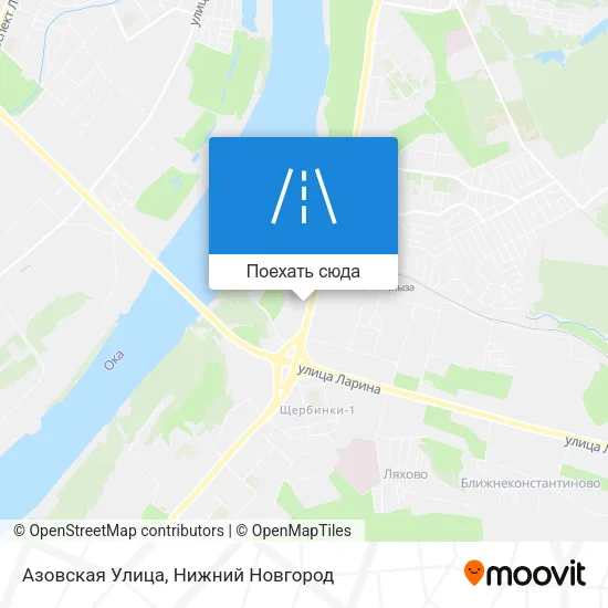 Карта Азовская Улица
