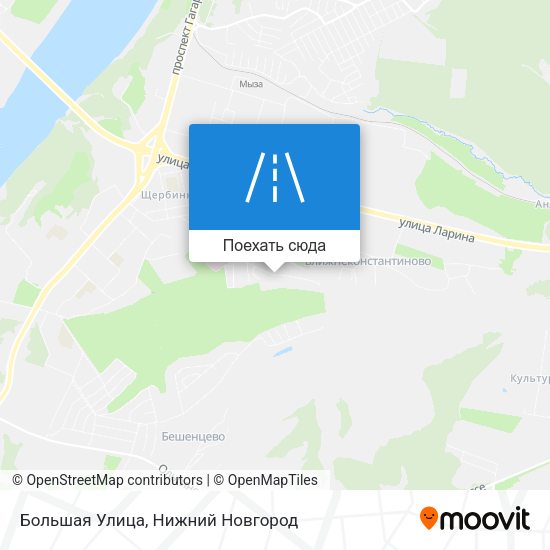 Карта Большая Улица