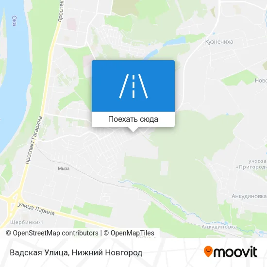Карта Вадская Улица