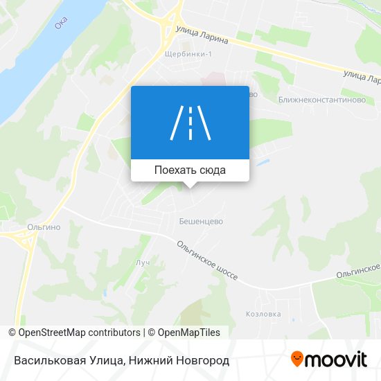 Карта Васильковая Улица