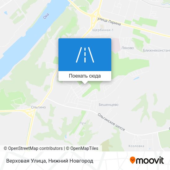 Карта Верховая Улица