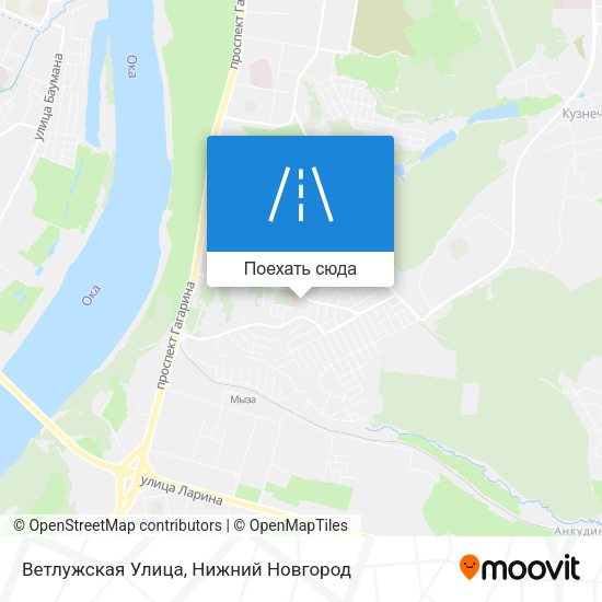Карта Ветлужская Улица