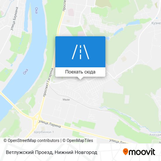 Карта Ветлужский Проезд