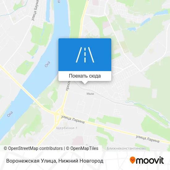 Карта Воронежская Улица