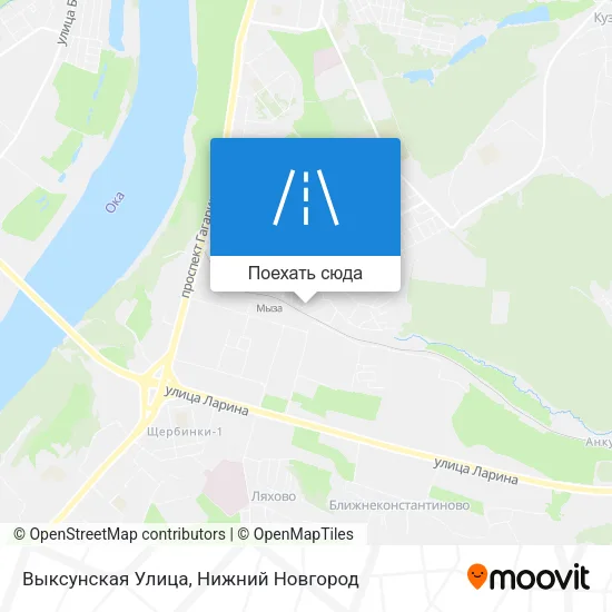 Карта Выксунская Улица