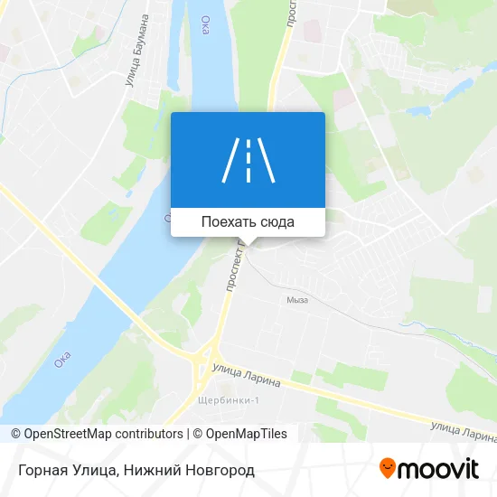Карта Горная Улица