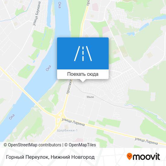 Карта Горный Переулок