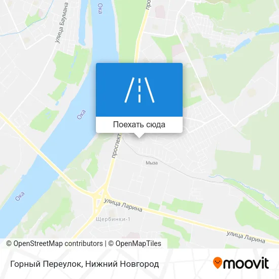Карта Горный Переулок