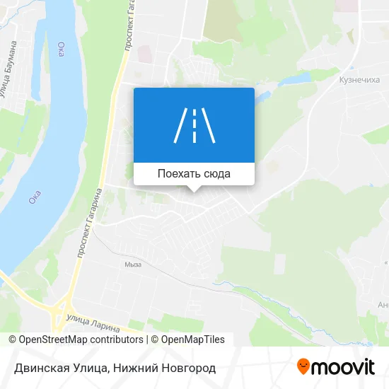 Карта Двинская Улица